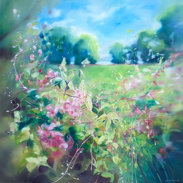 Beyond the Hedgerow by Gill Bustamante, people's choice prize winner, UK Artists Exhibition 2022